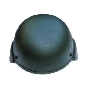 military protection helmet white background