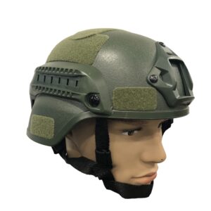 Πράσινο τακτικό κράνος στρατιωτικού τύπου