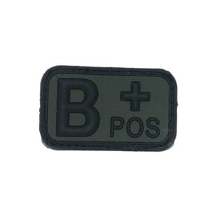 Σήμα αίματος ομάδας B θετικό σκούρο πράσινο.