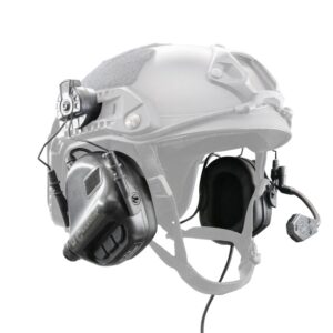 Technologically advanced safety helmet with headset.