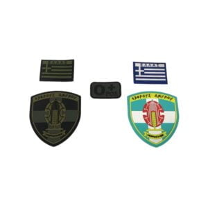 Various military badges and badges.