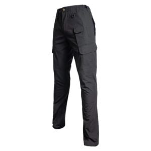 Μαύρο παντελόνι εργασίας με πολλές τσέπες.