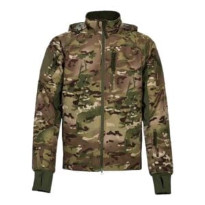 Variant military jacket with zipper.