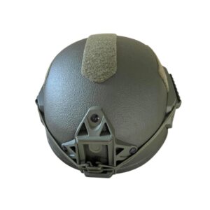 Military helmet in lacquered grey color