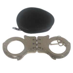 Μεταλλικές χειροπέδες με θήκη και κλειδιά