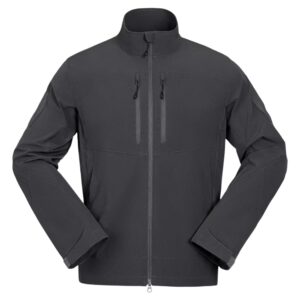 Μαύρο ανδρικό μπουφάν με φερμουάρ