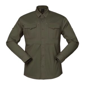 Πράσινο μακρυμάνικο πουκάμισο με τσέπες